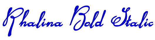 Rhalina Bold Italic fuente